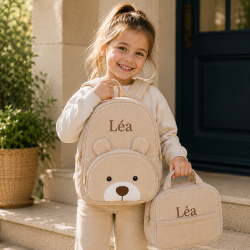 Sac à Dos Personnalisé Enfant avec Prénom Brodé