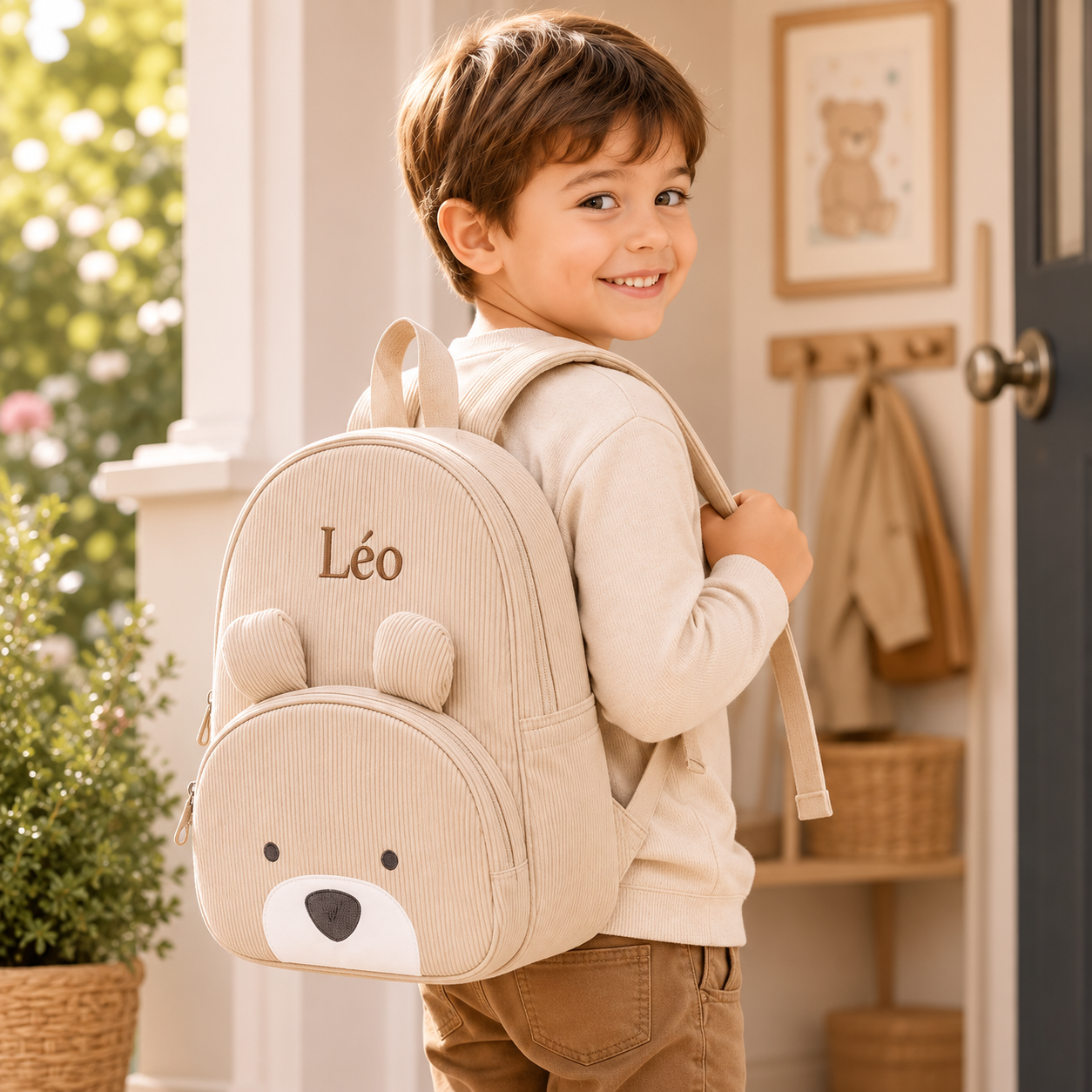 Sac à Dos Personnalisé Enfant avec Prénom Brodé