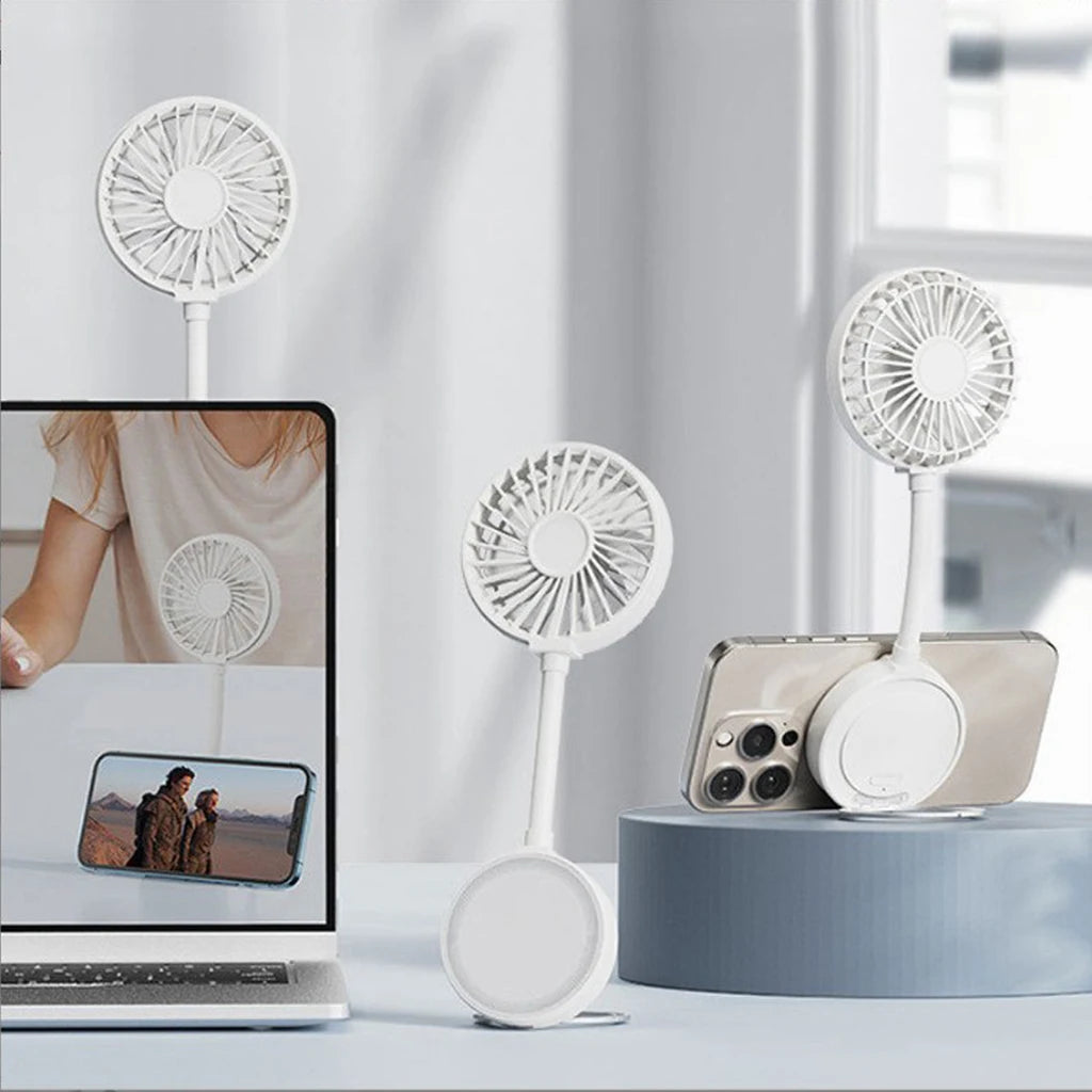 USB charging mini magnetic fan, portable small fan, suitable for iPhone and magnetic phones, as well as magnetic phone cases